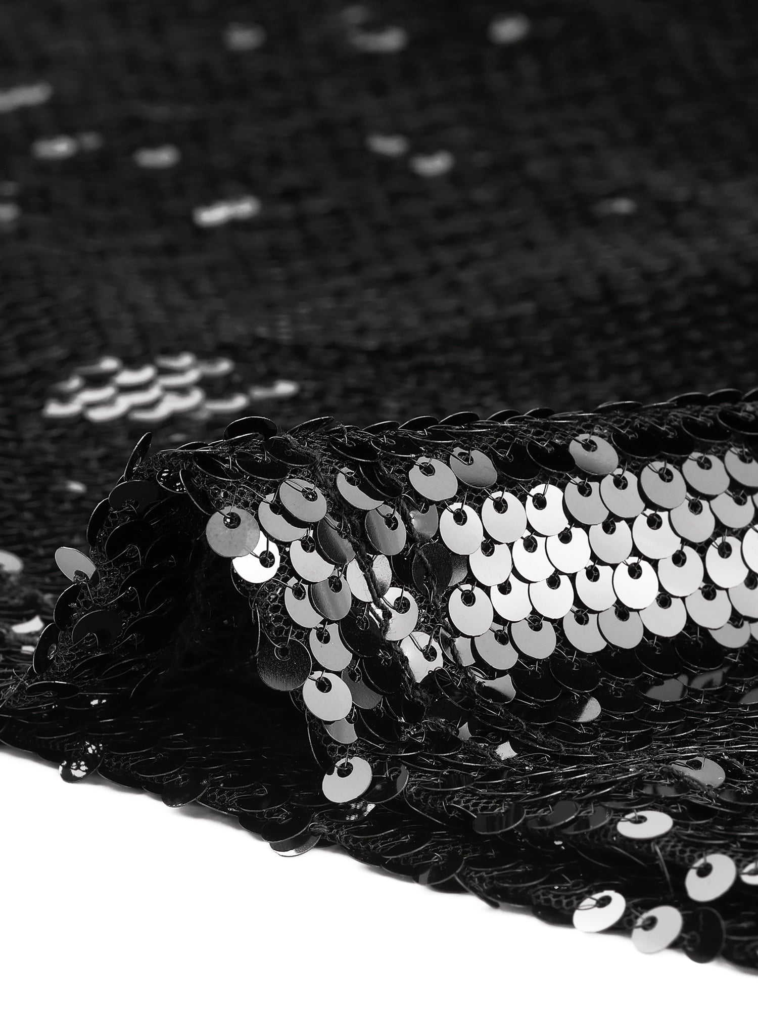 DARING DIVA Glitter Sequin Dress Spaghetti Strap Dress M Blacks