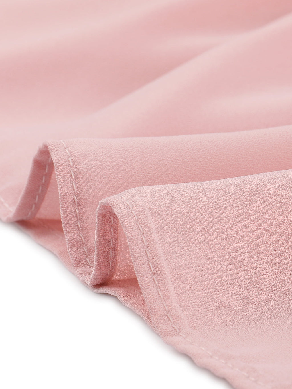 Unique Bargains Women's Square Neck Smocked Back Ruffle A-Line Dress XL Pink