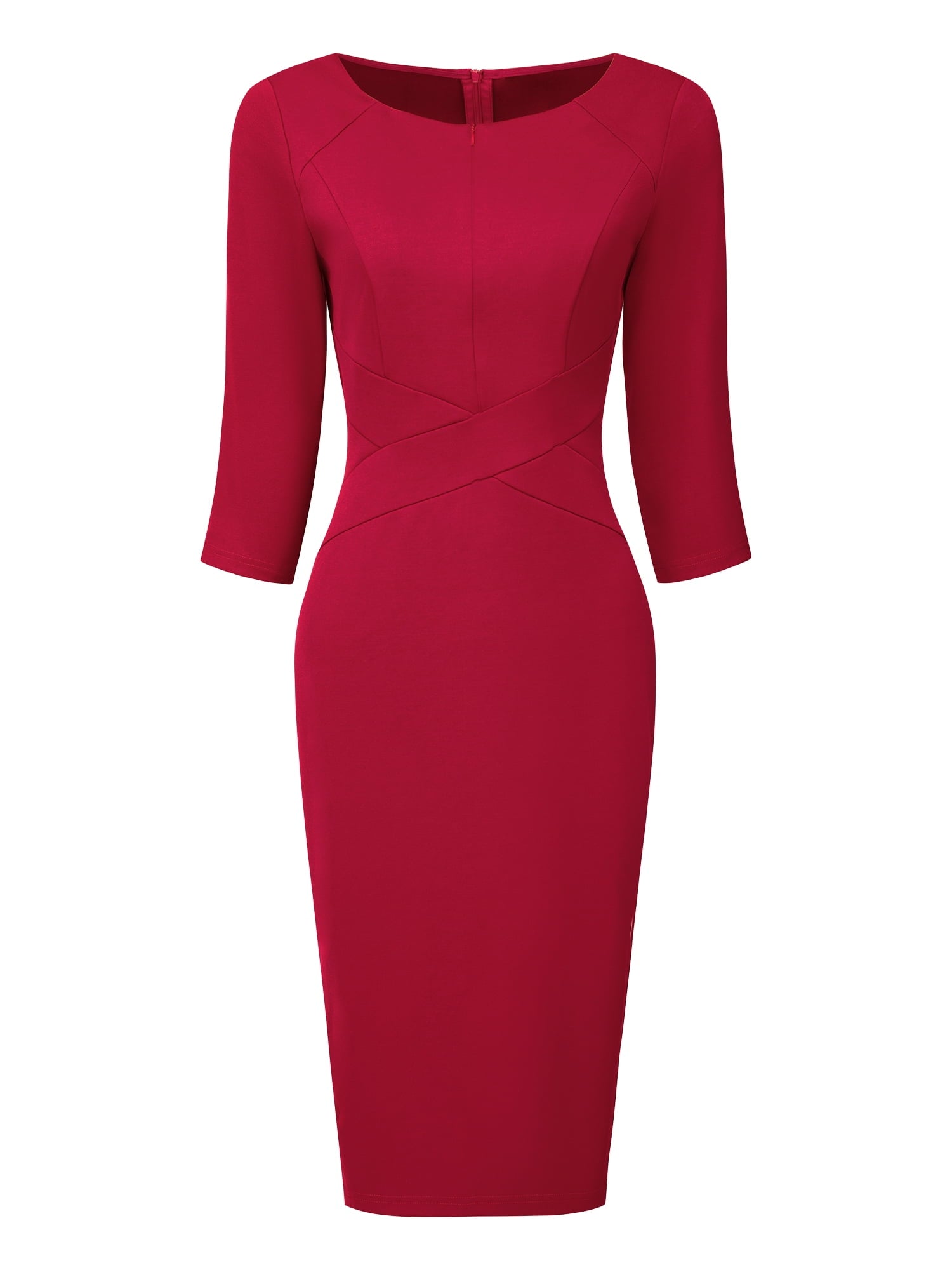 DARING DIVA Sheath Dress Zipper Neck Work Pencil Dresses XL Royal Blue