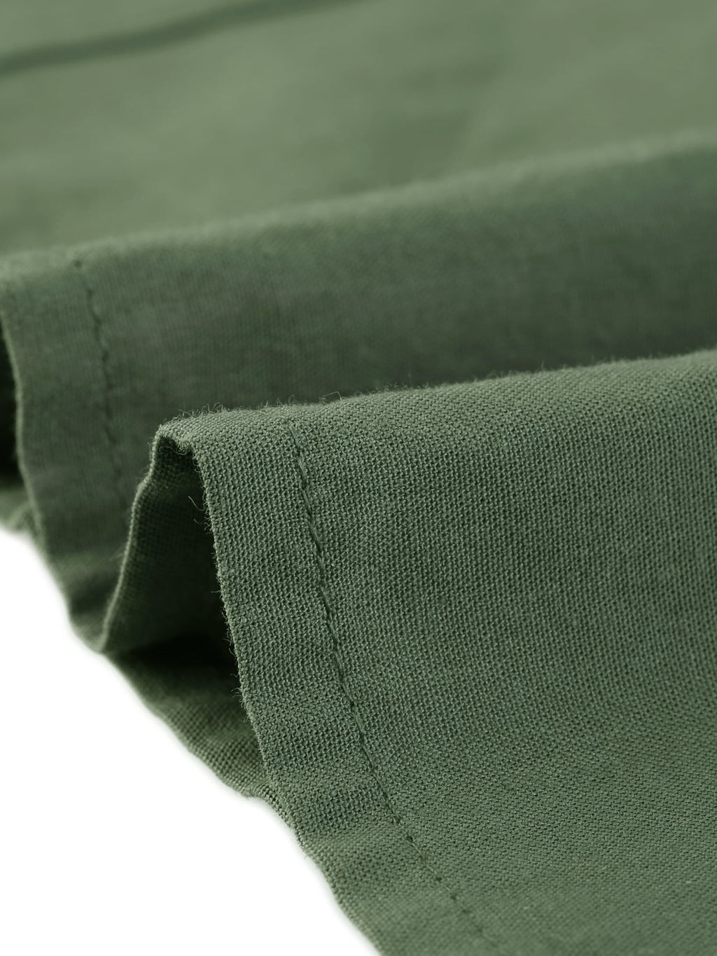 DARING DIVA Collared Short Sleeve Pocket Belt Button up Shirt Dress L Army Green